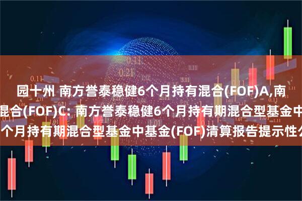 园十州 南方誉泰稳健6个月持有混合(FOF)A,南方誉泰稳健6个月持有混合(FOF)C: 南方誉泰稳健6个月持有期混合型基金中基金(FOF)清算报告提示性公告