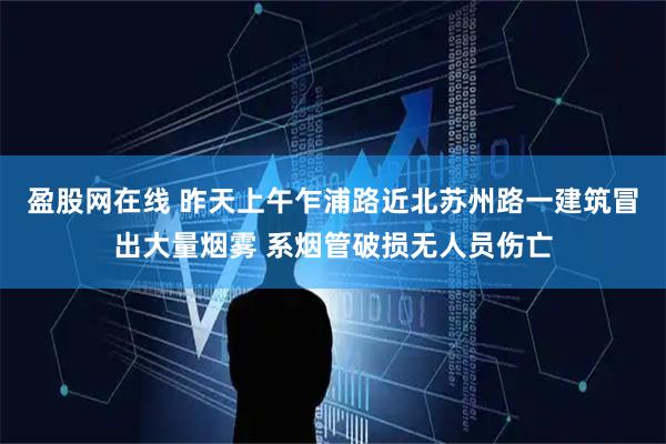 盈股网在线 昨天上午乍浦路近北苏州路一建筑冒出大量烟雾 系烟管破损无人员伤亡